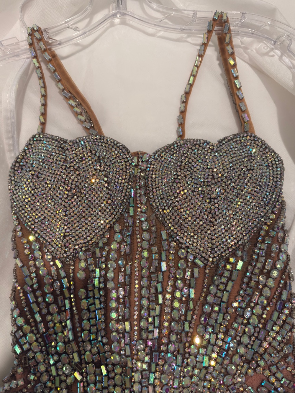 Portia & Scarlett Heart Neckline Embellished Mini Dress - Picture 5 of 11